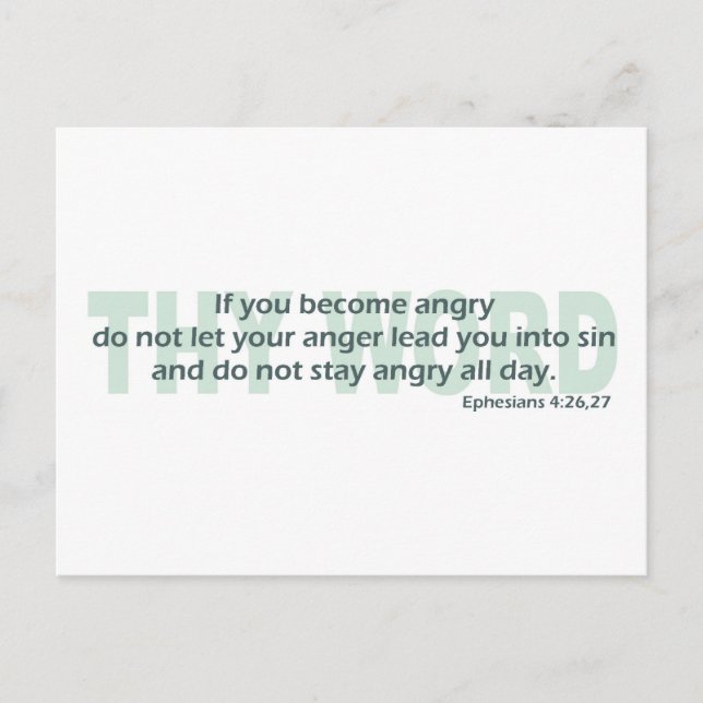 Postal Efesios 4: 26-27 (Anverso)