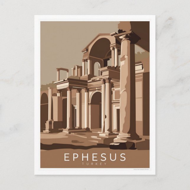 Postal Éfeso, Turquía. Estilista (Anverso)