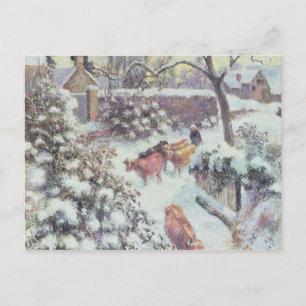 Postal Effet de Neige a Montfoucault, 1882