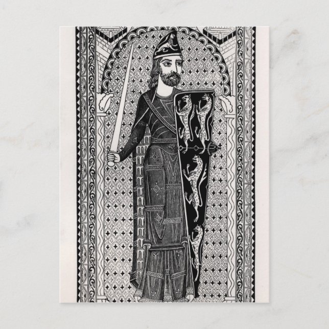 Postal Efigie de Geoffrey Plantagenet (Anverso)