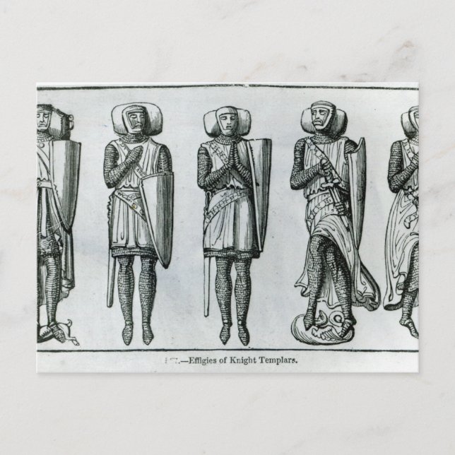 Postal Efigies del Caballero Templario (Anverso)