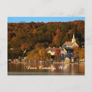 Postal Efraín, Wisconsin al atardecer