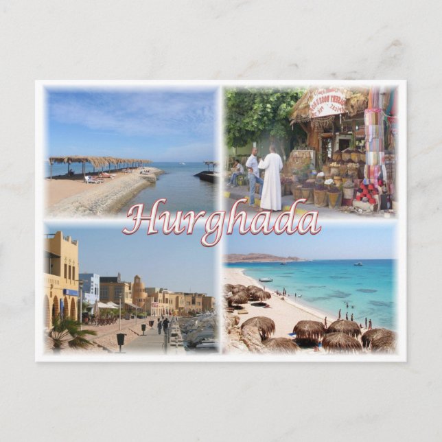 Postal EG Hurghada - Mar Rojo - (Anverso)