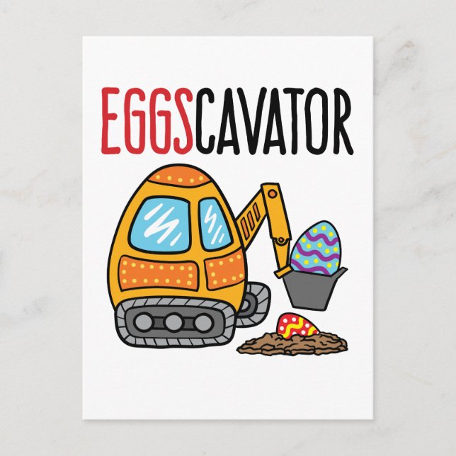Postal Eggscavator Easter Excavator (Anverso)