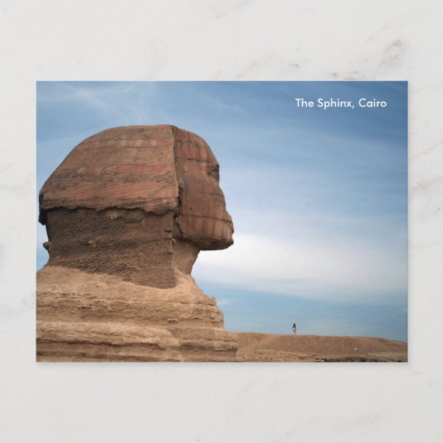 Postal Egipto 055, la esfinge, El Cairo (Anverso)