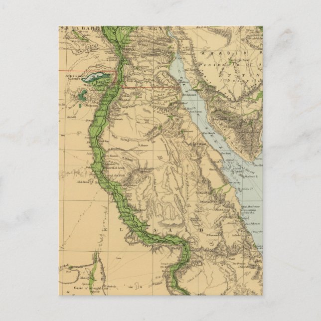 Postal Egipto 5 (Anverso)