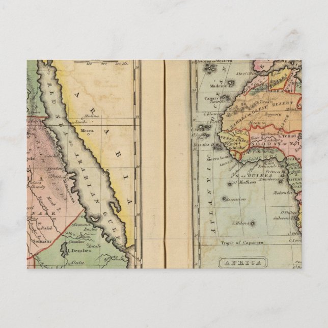 Postal Egipto, África (Anverso)