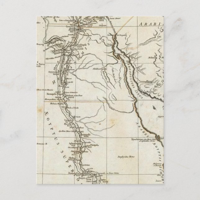 Postal Egipto antiguo 4 (Anverso)