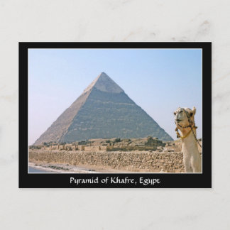 Postal Egipto antiguo: Pirámide de Khafre, Egipto