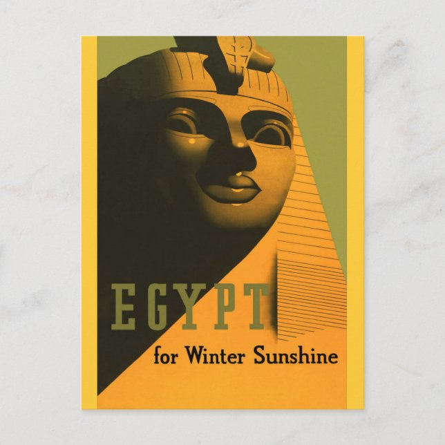 Postal Egipto: Arte de Poster de Viajes Vintage (Anverso)