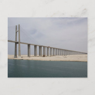 Postal Egipto, Canal de Suez. Puente de la Paz