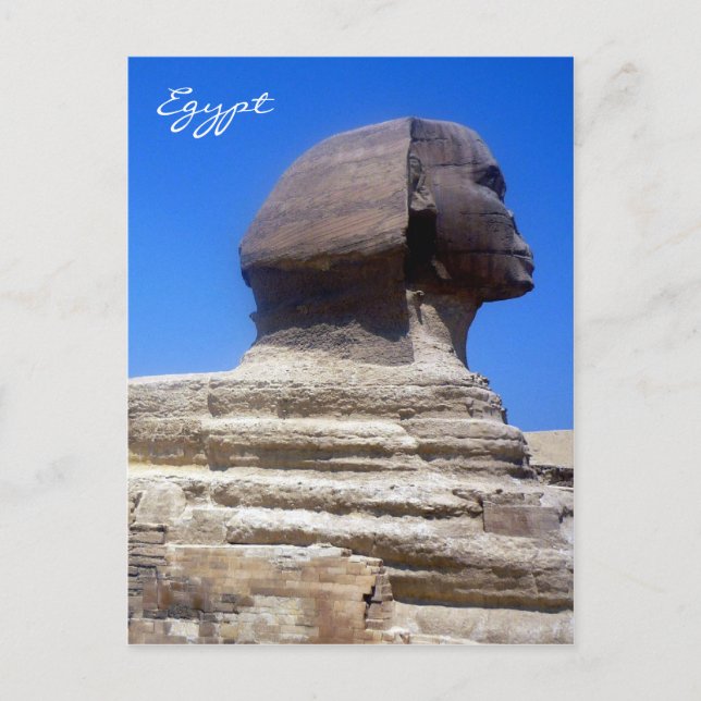 Postal egipto de esfinge (Anverso)