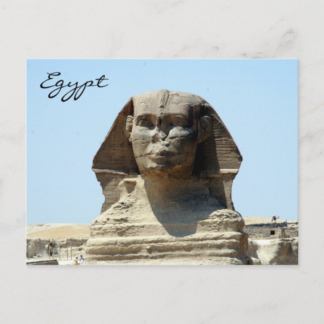 Postal egipto de la cara de esfinge (Anverso)
