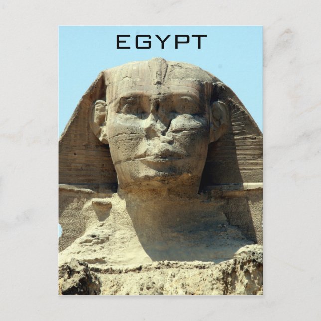 Postal egipto de la cara de esfinge (Anverso)