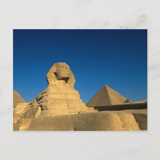Postal Egipto, Giza, La Esfinge, Reino Viejo, Unesco (Anverso)