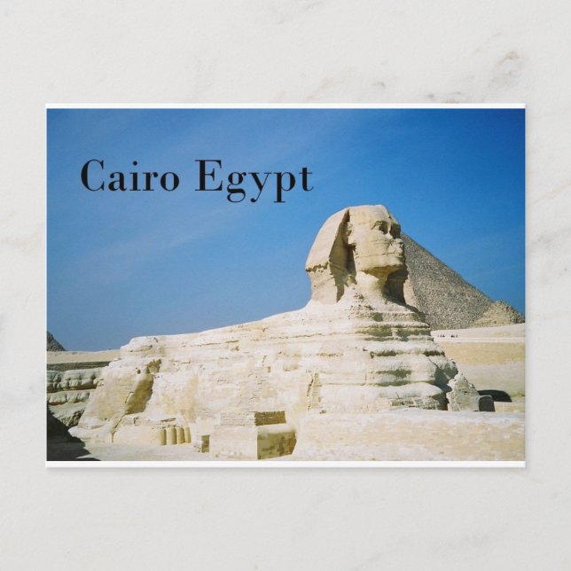 Postal Egipto Giza Sphinx-2 (St.K. (Anverso)