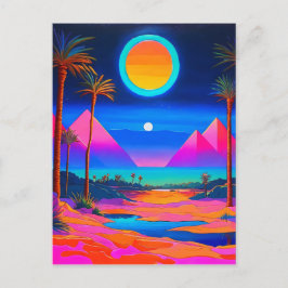Postal Egipto psicodélico