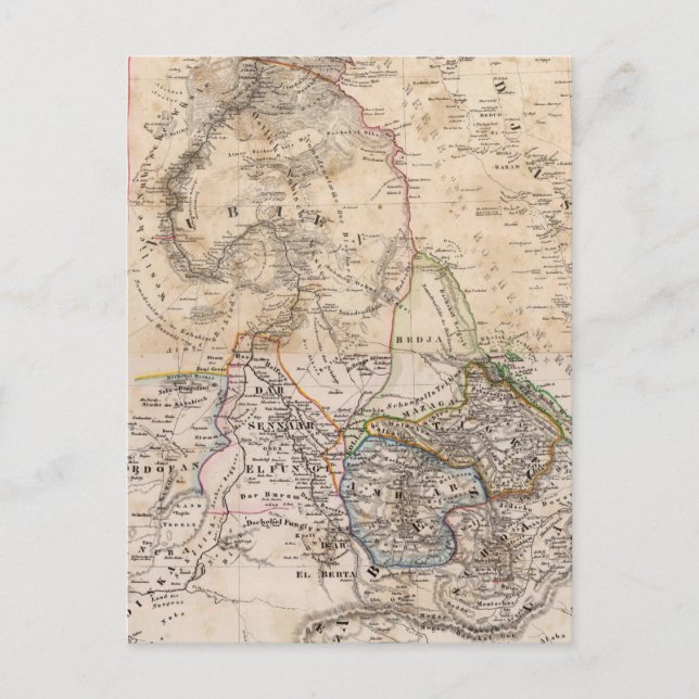 Postal Egipto, Sudán, África (Anverso)