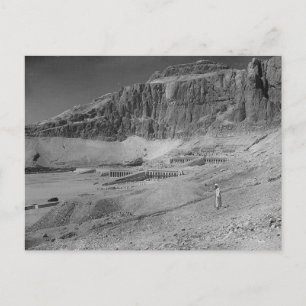 Postal Egipto. Templo de Deir El Bahre, alrededor de 1936