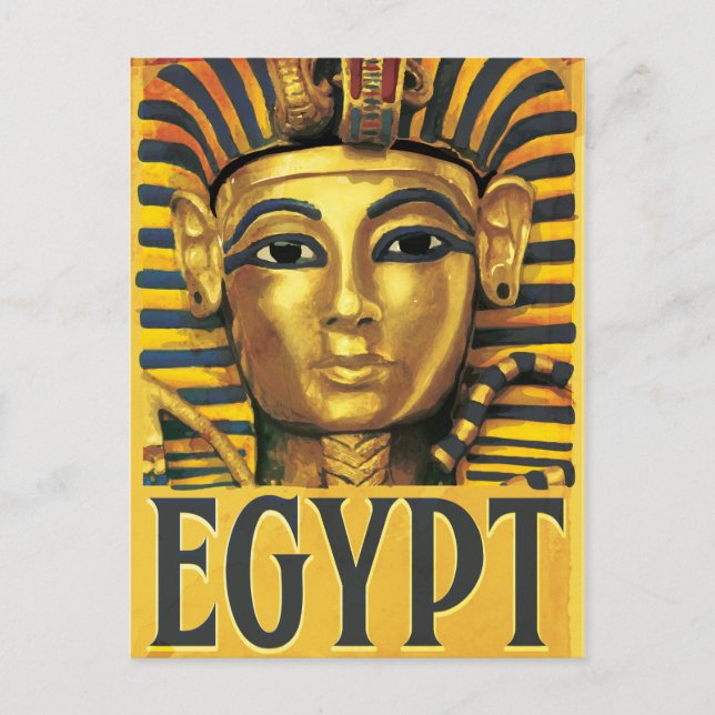 Postal Egipto -Tutankamón (Anverso)