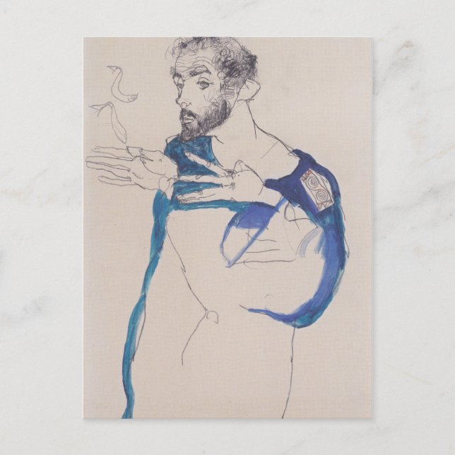 Postal 'Egon Schiele' (Anverso)