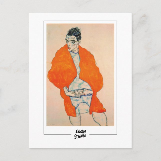 Postal Egon Schiele #171 - Bella Artes (Anverso)