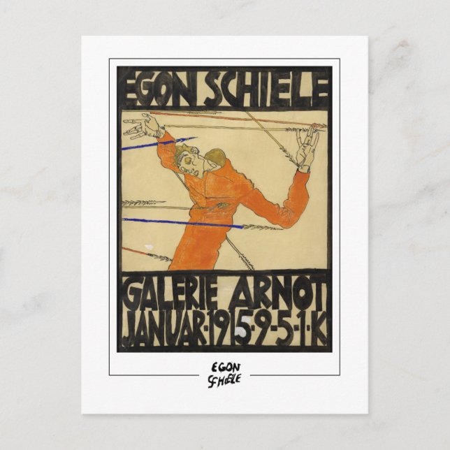 Postal Egon Schiele #231-2 - Arte Refinado (Anverso)