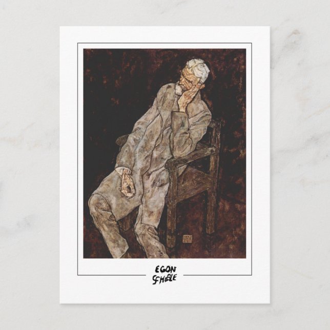 Postal Egon Schiele #260-2 - Bella Artes (Anverso)