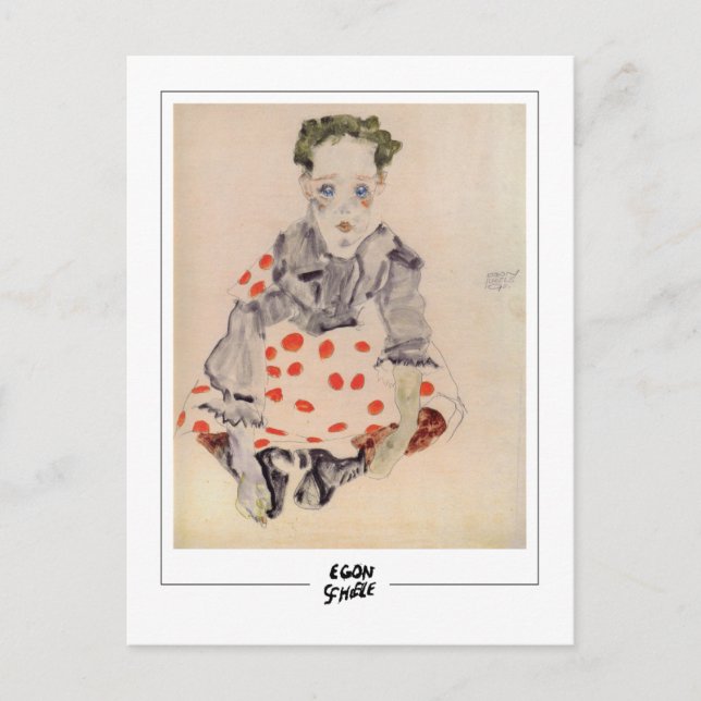 Postal Egon Schiele #290-2 - Arte (Anverso)