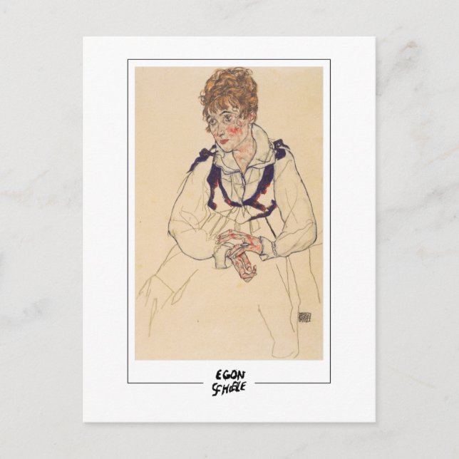Postal Egon Schiele #305-2 - Arte fino (Anverso)