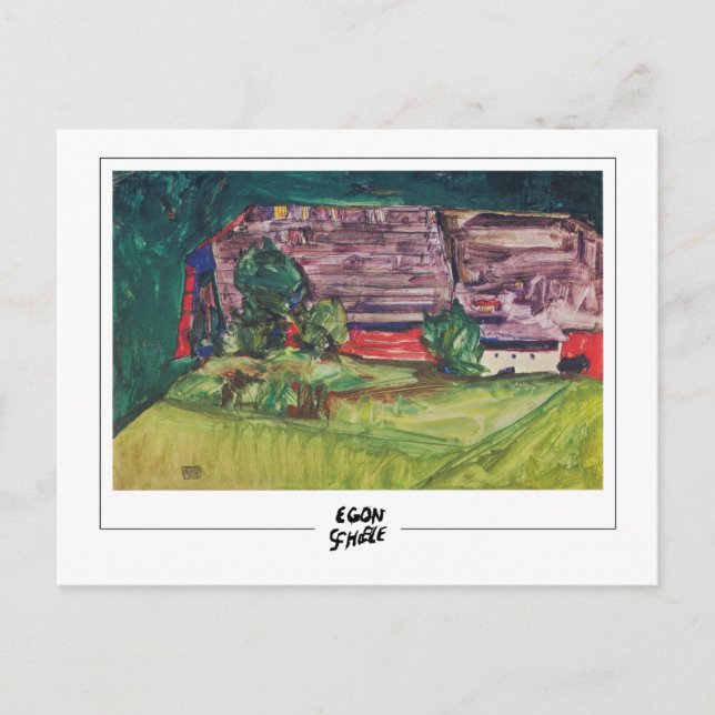 Postal Egon Schiele #310-2 - Arte fino (Anverso)
