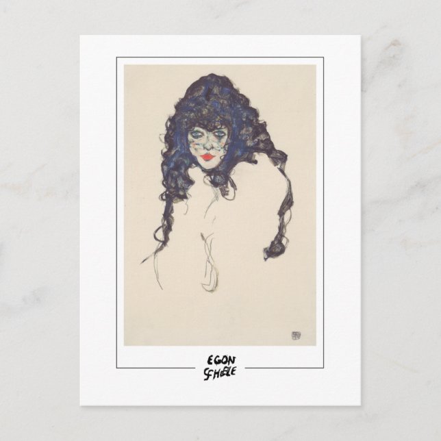 Postal Egon Schiele #400-2 - Bella Artes (Anverso)