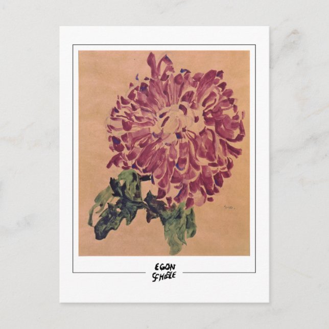 Postal Egon Schiele #408-2 - Arte fino (Anverso)