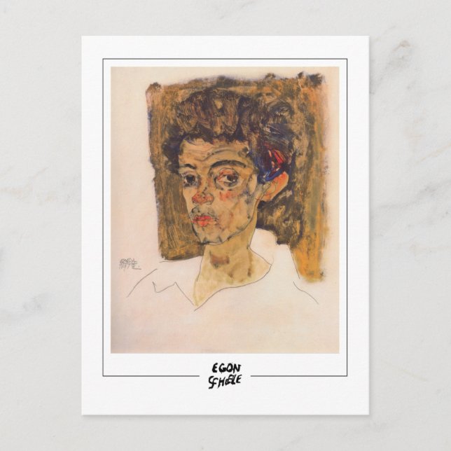 Postal Egon Schiele #476-2 - Arte fino (Anverso)