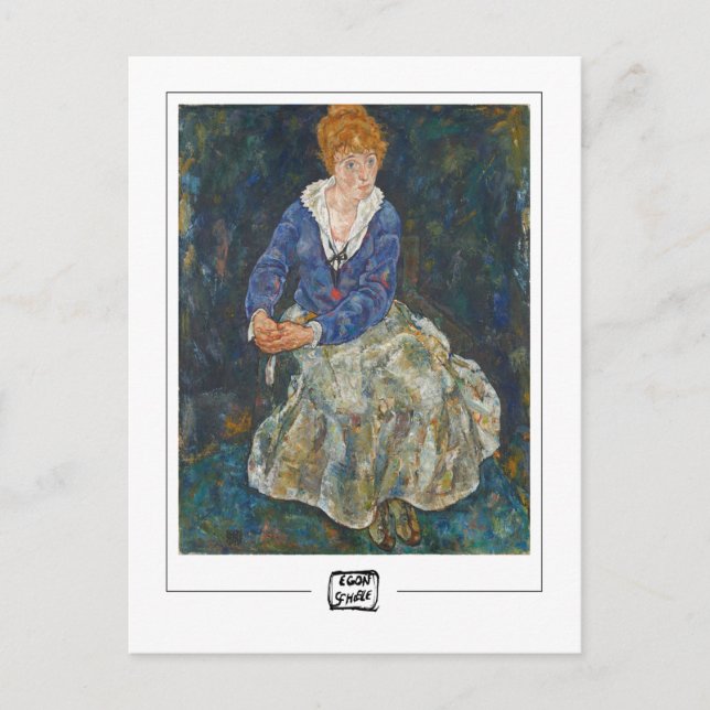 Postal Egon Schiele #4 - Postcard Bella Artes (Anverso)