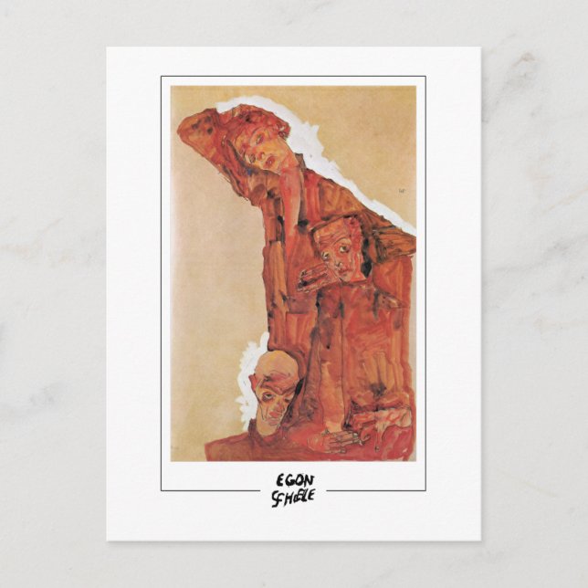 Postal Egon Schiele #535 - Arte fino (Anverso)