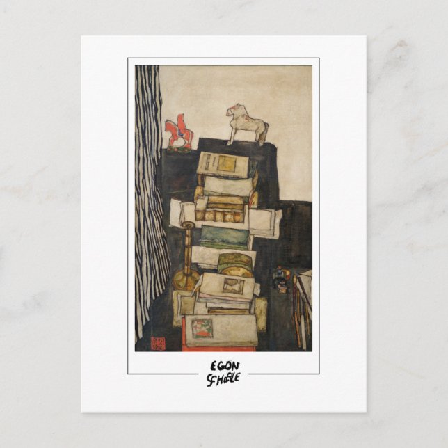 Postal Egon Schiele #560 - Bella Artes (Anverso)