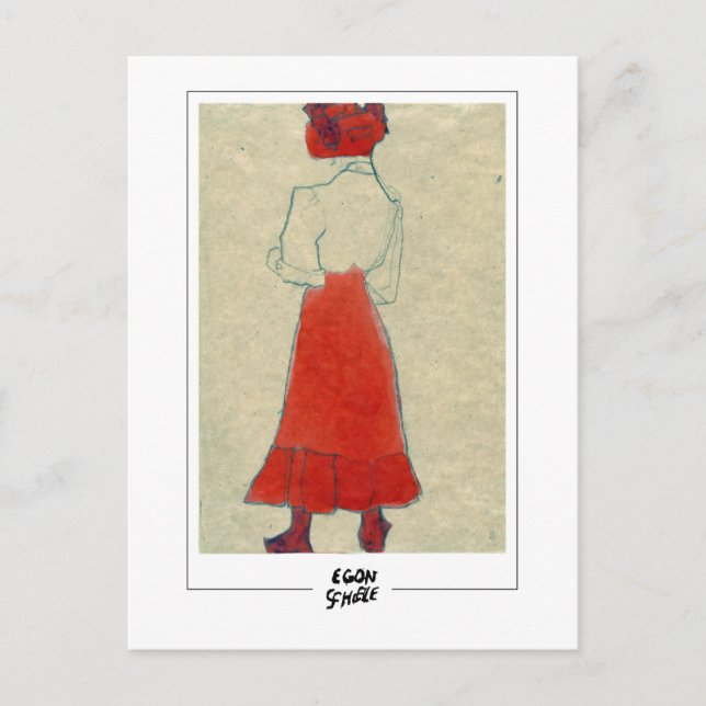 Postal Egon Schiele #579 - Arte Refinado (Anverso)