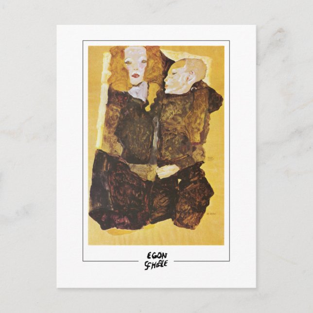 Postal Egon Schiele #65 - Bella Artes (Anverso)