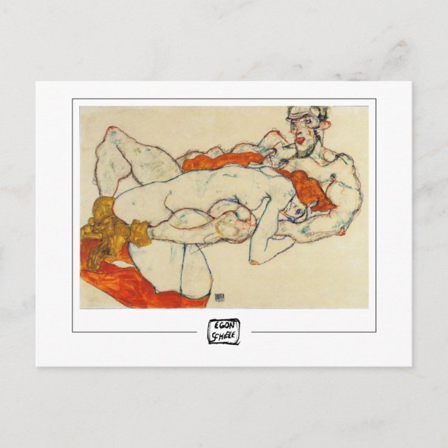 Postal Egon Schiele #6 - Postcard Bella Artes (Anverso)