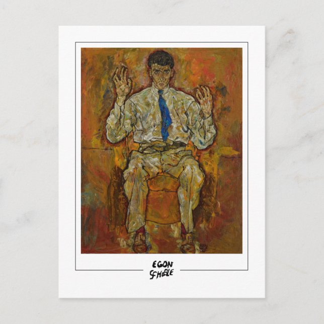 Postal Egon Schiele #8-2 - Arte Selecto (Anverso)