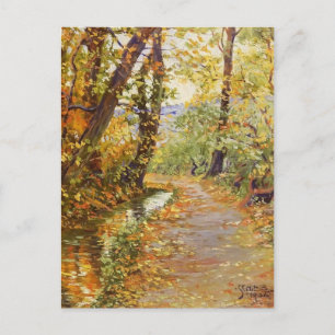 Postal Egon Schiele: Arroyo Tortuoso