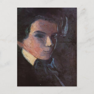 Postal Egon Schiele- autorretrato, mirando hacia la derec