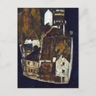 Postal Egon Schiele Ciudad Muerta III Ciudad en el Río Az