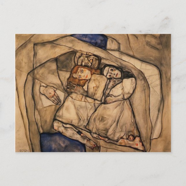 Postal Egon Schiele- Conversión (Anverso)