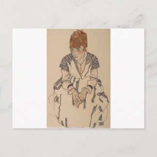 Postal Egon Schiele - La ley de la hermana de un artista