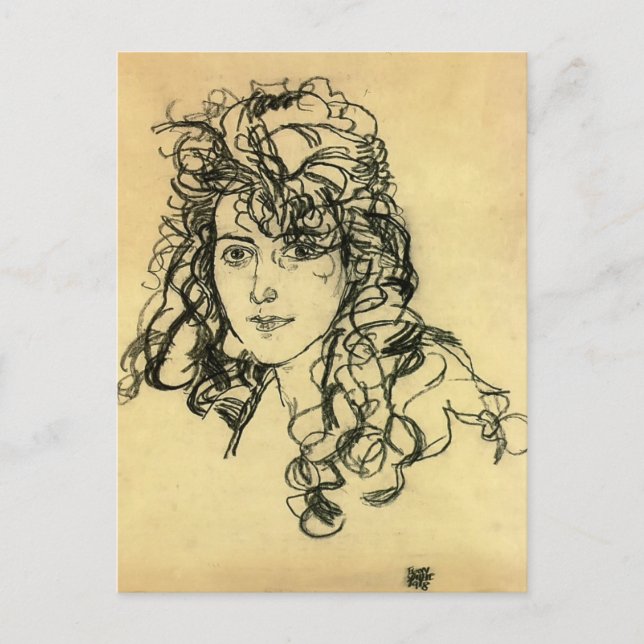 Postal Egon Schiele-Madame Sohn (Anverso)