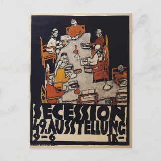 Postal Egon Schiele, Poster de la Secesión de Viena