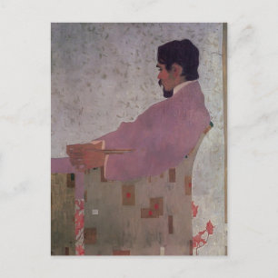 Postal Egon Schiele-Retrato del pintor Anton Peschka