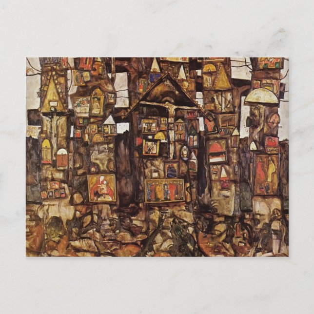 Postal Egon Schiele-Woodland Prayer (Anverso)